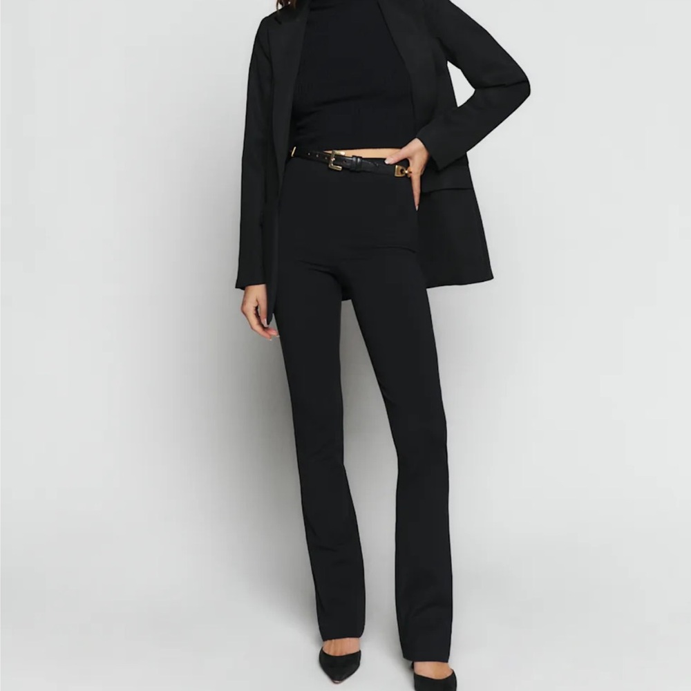 Reformation Kumquat Pants Black Petite